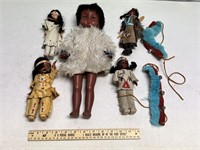 Assorted Native American Dolls