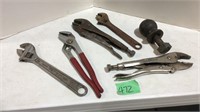 Assorted tools, ball hitch