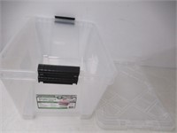 2-Pk Instaview 45 Quart Plastic Storage Bins