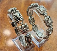 Two beautiful costume jewelry bracelets