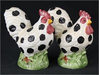 Polk-A-Dot Chickens Salt & Pepper Shakers