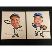 1963 Dodgers Pin Ups Complete Set