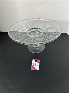 11" Vintage Pedestal Cake Plate