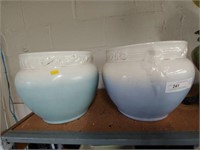 (2) Porcelain Jardinière Planters