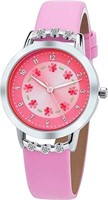 Girls Watches,Flowers Diamond Wrist Watch Leather