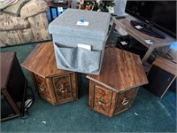 End Tables and Storage Bin