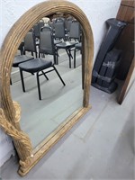 faux wood mirror