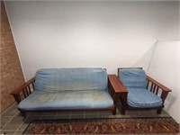FUTON  AND CHAIR