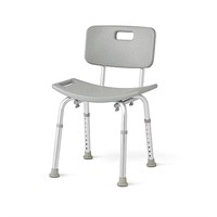 Medline Bath Chair with Back, Shower Chair has