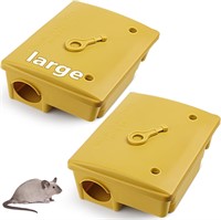 6 Pcs Large Rat Bait Stations  Indoor/Outdoor