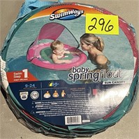 baby spring float sun canopy