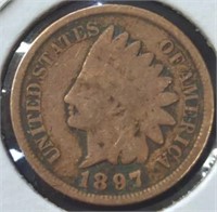 1897 Indian head penny