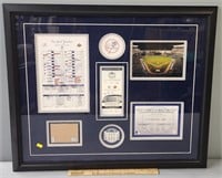 Framed Yankee Stadium Collectibles Lot Steiner COA