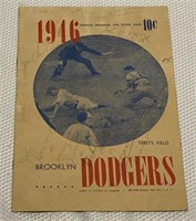 1946 Brooklyn Dodgers Baseball Game Program