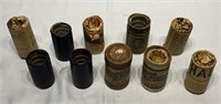 10 pcs. Antique Edison Cylinder Rolls