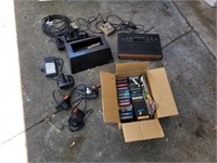 Vintage Atari gaming system and games, comes with
