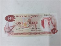 $1 Guyana 1966 , Crisp