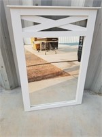 White Wash Dresser Mirror