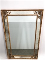 Fine Gilt Framed Beveled Glass Wall Mirror