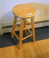 25" high wooden bar stool