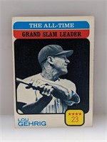 1973 Topps Lou Gehrig Card 472