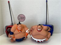 Used Electronic Remote Control Sumo Wrestlers
