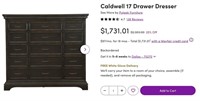 WR88 Caldwell 17 Drawer Dresser