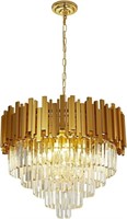 $259 Modern Luxury Crystal Pendant Light Golden