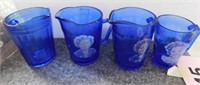Shirley Temple: Mug - 2 milk pitchers - 1 cobalt