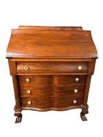 MAHOGANY FEDERAL SLANT FRONT DESK