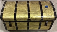 Wood/metal trunk-26.25 x 14.5 x 14