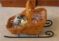 Longaberger Basket w/ Liners and Sleigh Runner