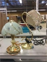 2 Vintage touch desk lamps.