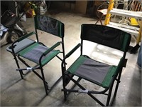 Pair of bass pro directors chair
