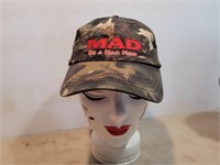 NEW MAD Be a Mad Man Camo Cap Marked $13.00