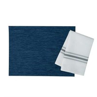 Luxenap Gray Stripe Napkin - 18.5 x 22.75  10Pack