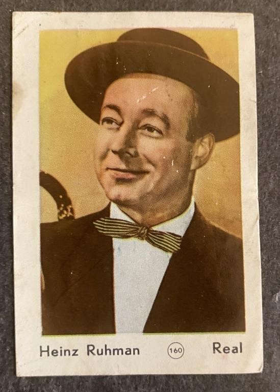 HEINZ RUHMAN: Antique Gum Card (1958)