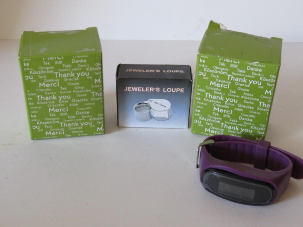 LOT 2 PEDOMETER+ JEWELER'S LUOPE