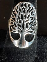 STERLING TREE OF LIFE RING