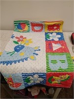 Hand sewn baby quilt