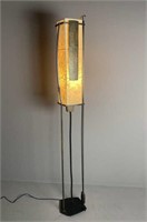 Late 20th C. Artist Made Bronze and Iron Lamp