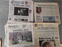 VINTAGE NEWS PAPER LOT