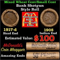 Lincoln Wheat Cent 1c Mixed Roll Orig Brandt McDon