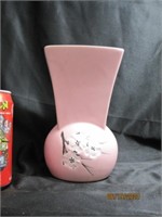 Vintage Mccoy Pottery Vase Pink Dogwood