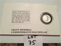 RARE 1922 U.S. GRANT COMMEMORATIVE 1/2 DOLLAR