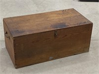 Vintage Wooden Hinge Top Box / Locker, One hinge