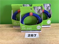 Meijer 20ft Tie Out Rope for up to 60lb lot of 3