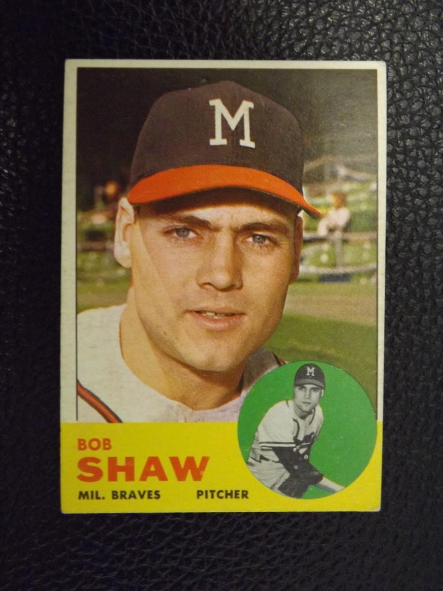 1963 TOPPS #255 BOB SHAW MILAUKEE BRAVES