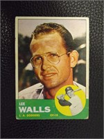 1963 TOPPS #11 LEE WALLS DODGERS VINTAGE