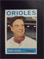 1964 TOPPS #178 HANK BAUER ORIOLES MANAGER